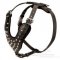 Leather Studded Dog Harness for Large Dogs and Medium Breeds