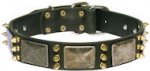 Exclusive Dog Collar with Plates and Spikes UK NEW!