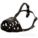 Leather dog muzzle