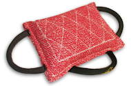 Dog bite pad made of french linen with 3 handles, most popular