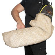 Puppy sleeve made of Jute with shoulder protection