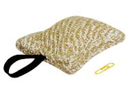 Pocket dog toy made of Jute 3.5 inch x 3.25 inch