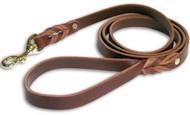 Handcrafted dog leash for walking/tracking, leather