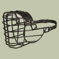 Wire dog muzzle covered by black ruber Wire dog muzzle covered by black ruber