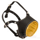 Padded dog muzzle