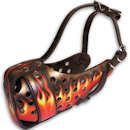Hand painted dog muzzle