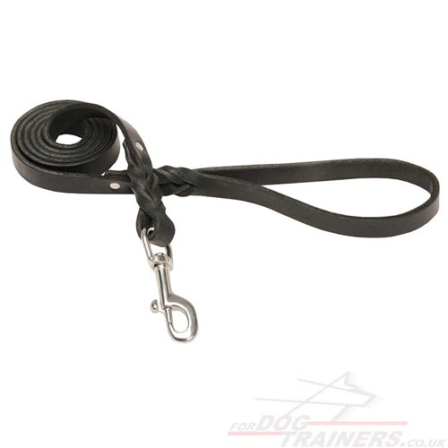 strong leather dog lead