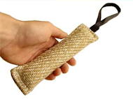 Jute bite tug 2 inch on 8 inch with handle, UK