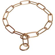 Herm Sprenger Chain choke dog collar made of brass Herm Sprenger Chain choke dog collar made of brass