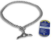 Choke dog chain collar with toggle steel chromium plated Choke dog chain collar with toggle steel chromium plated