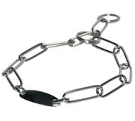 HS Fur saver dog collar, width 3mm, steel chromium plated HS Fur saver dog collar, width 3mm, steel chromium plated