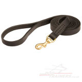 Classic leather dog leash