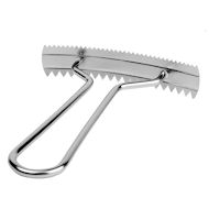 Dog metal rake with leather handle Dog metal rake with leather handle