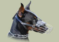 Doberman Wire Muzzle for dogs with longer snout Doberman Wire Muzzle for dogs with longer snout