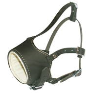 Nappa padded leather Muzzle for dog Nappa padded leather Muzzle for dog