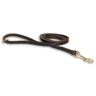 Handcrafted leather dog lead for walking/tracking 13 mm
