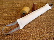 Dog bite tug made of leather 23 inch with 2 handles, UK