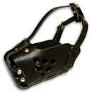Military leather dog muzzle