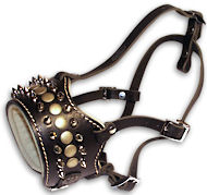 Royal Spiked Leather Dog Muzzle Royal Spiked Leather Dog Muzzle