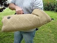 Soft puppy sleeve made of Jute
