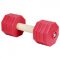 Wooden Fetch Training Dumbbell with Red Plates