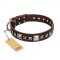 Leather Collar for Big Dogs "Perfect Impression" FDT Artisan