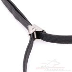 Black Dog Leash and Collar Adjustable Nylon Rope_1