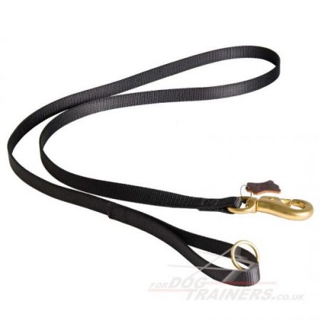 Heavy Duty Police Dog Tracking Lead with Strong Brass Snap Hook