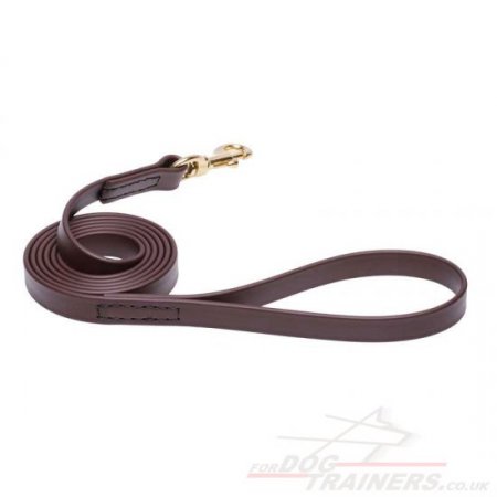 Advanced Biothane Brown Dog Lead with Handle