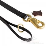 Heavy Duty Police Dog Tracking Lead with Strong Brass Snap Hook_1