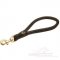 Short Round Leather Dog Leash Handle Only