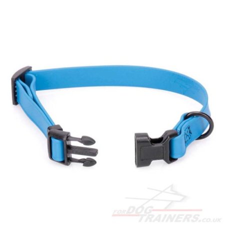 0.6"/1.5cm Wide Biothane Dog Collar Quick Release Adjustable for Puppies & Small Dogs