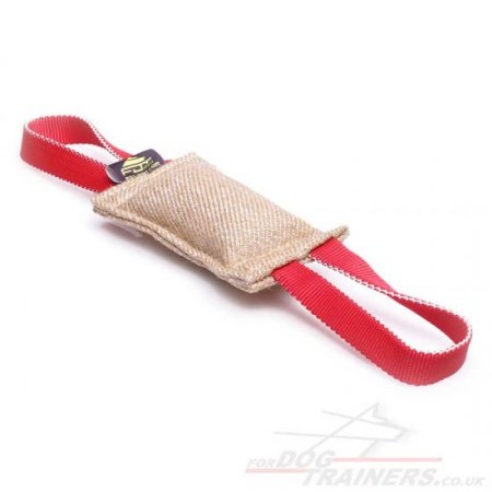 Jute Dog Tug with 2 Handles for Puppies and Small Dogs