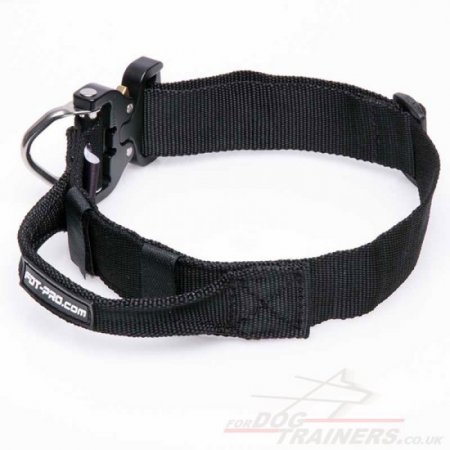 NEW! Best K9 Police Dog Collar with Handle and Cobra Buckle