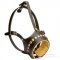 Adjustable Leather Dog Muzzle that Won't Come Off Size L Only