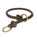 Dog Slip Collar Round Leather