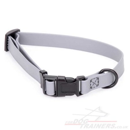 0.6"/1.5cm Wide Biothane Dog Collar Quick Release Adjustable for Puppies & Small Dogs