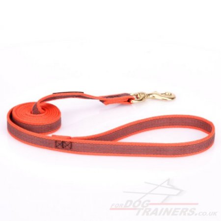 New! Comfortable Blaze Orange Dog Leash UK For Dog Walking