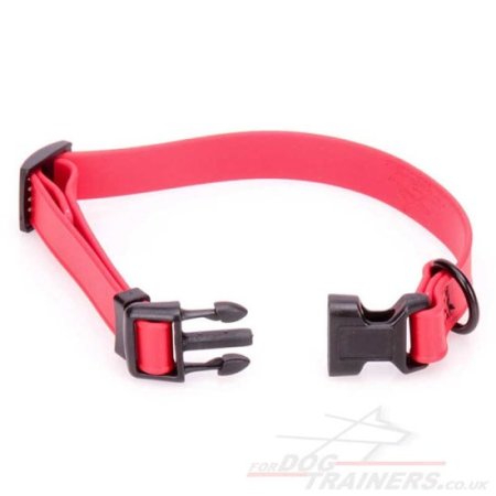 0.6"/1.5cm Wide Biothane Dog Collar Quick Release Adjustable for Puppies & Small Dogs