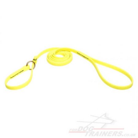 Neon Yellow Biothane Dog Collar and Lead Combo Super Strong & Comfy!