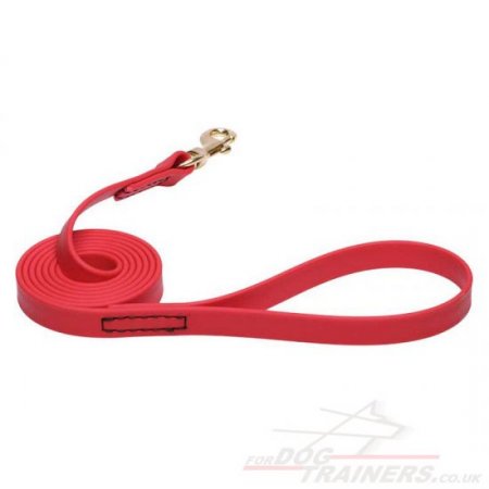 Red Dog Lead with Handle New Extra Strong Biothane