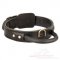 K9 Police Heavy Duty 2 Ply Leather Dog Collar with Handle