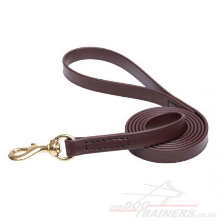 Advanced Biothane Brown Dog Lead with Handle