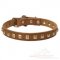 Dog Collars with Studs, 1 inch wide leather