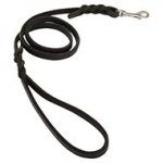 Leather Dog Walking Leash with Steel Carabiner
