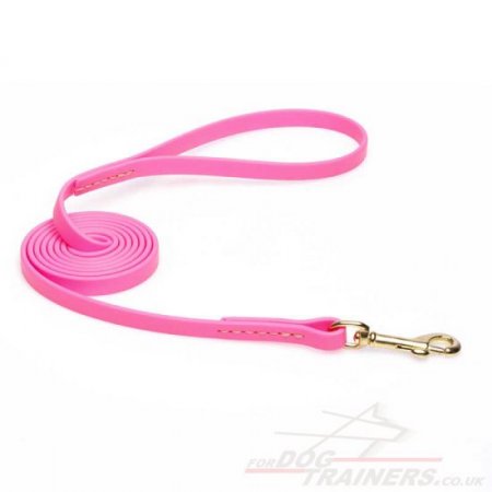 Neon Pink Bright and Super Strong Biothane Dog Lead