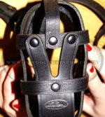 Strong and Soft Leather Dog Muzzle UK Bestseller_5