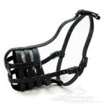 Strong and Soft Leather Dog Muzzle UK Bestseller