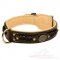 Luxury Handmade Leather Dog Collar UK Bestseller "Royal Style"