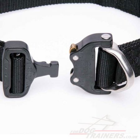 NEW! Best K9 Police Dog Collar with Handle and Cobra Buckle